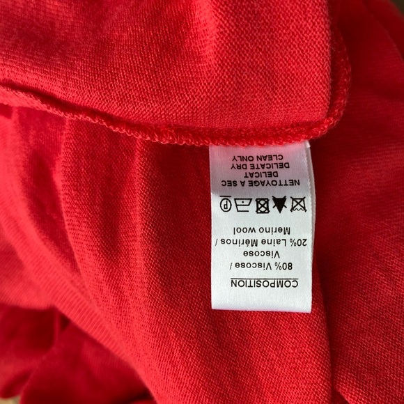 Red Azzaro Dress Fitted Crystals Ruched Plunging M - Picture 8 of 10